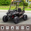 12V Kids Off-Road UTV Electric Ride On Car Black Camouflage High Roof Remote Control Lights MP3 Adventure Toys