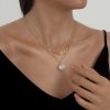 Cross-border Simple Stainless Steel  Love Double-layer Necklace