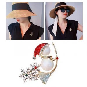 Women's Christmas Brooch Pin Birthday Gift Daily Decoration Holiday Use