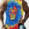 Full Printed Vest Made Of Polyester Material