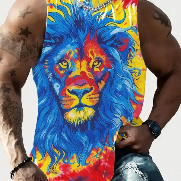 Full Printed Vest Made Of Polyester Material