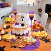 72 Pcs Halloween Party Supplies Halloween Disposable Paper Food Trays With 60 Pcs Firework Party Picks For Halloween Food Storage Charcuterie Board Serving