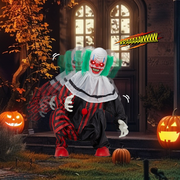 2.6ft Clown Halloween Standing Decoration