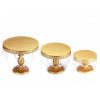 1931165568023662592.jpg 3Pcs Antique Cake Stand Set - Round Metal Cupcake Stands With Pendants And Beads - Elegant Dessert Display, For For Wedding, Birthday Party Decor-It Is Forbidden To Sell On Amazon And Temu