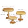 1931165569600720896.jpg 3Pcs Antique Cake Stand Set - Round Metal Cupcake Stands With Pendants And Beads - Elegant Dessert Display, For For Wedding, Birthday Party Decor-It Is Forbidden To Sell On Amazon And Temu