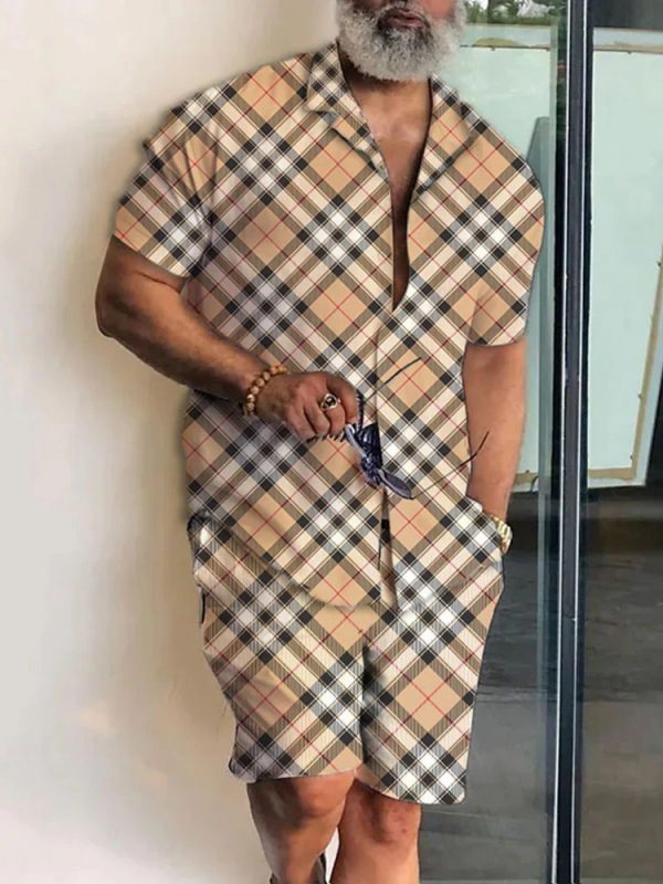 34fb6c9b-3d31-49cd-b047-ab954da2945d.jpg Lapel 3D Printed Casual Slim-fitting Type Short Sleeve Shirt Outfit