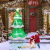6.9ft Christmas Tree With 4 LED Light Bundles And Pocket Inflatable Decoration