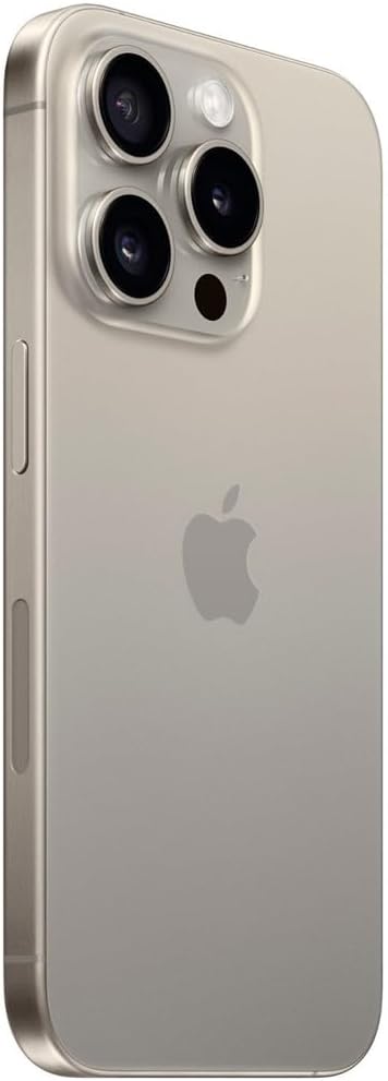 Apple iPhone 15 Pro Max, 512GB, Natural Titanium - Unlocked (Renewed)