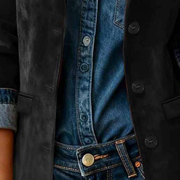 44045c55-87bb-41e2-a521-5c4a8ed97776.jpg Plus Size Women's Solid Color Blazer Jacket Notch Lapel Long Sleeve Motorcycle Coat With Pockets For Office&Formal Wear