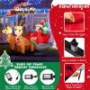 7.2 Feet Christmas Decoration Christmas Inflatable Santa Rides Sled,Amazon And Temu Banned Sales, No Shipping On Weekends.