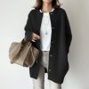 48f1f4e1-2439-4c3e-af80-c69b7b9e7444.jpg Women's Solid Color Wool-like Coat, Oversized Long Sleeve Button Up Trench For Fall Winter Casual Outwear