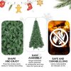 4f549a8e-fdb7-4e32-963d-6289a6a08702.jpg Unlit Artificial Christmas Tree, Green Xmas Tree And Folding Metal Stand For Indoor Holiday Decoration