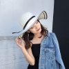 Women's Seaside Summer Vacation Foldable Sun Hat With Wide Brim