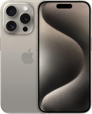 Apple iPhone 15 Pro Max, 512GB, Natural Titanium - Unlocked (Renewed)