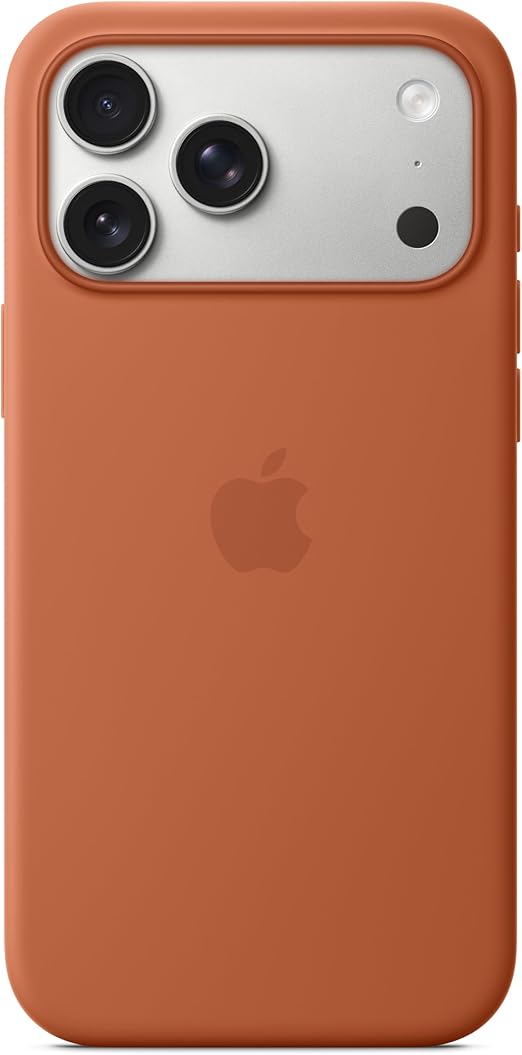 Apple iPhone 17 Pro Max Silicone Case with MagSafe and Camera Control: Lightweight Phone Case, Wireless Charging Compatible, Smooth Matte Finish; Terra Cotta