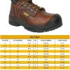 WOLF Work Boot | 100% Genuine Upper Leather | Oil, Heat, Chemical, Impact, Puncture, Abrasion Resistant | Electrical Hazards | Non-Slip Rubber Sole | Steel Toe | Padded Collar | Construction | Industrial PPE