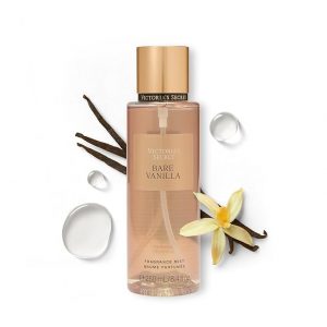 Victoria's Secret Bare Vanilla - Espray corporal para mujer, notas de vainilla batida y cachemira suave, colección Bare Vanilla (8.4 onzas)