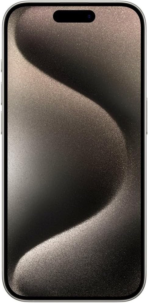 Apple iPhone 15 Pro Max, 512GB, Natural Titanium - Unlocked (Renewed)