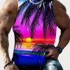 Full Printed Vest Made Of Polyester Material