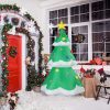 6.9ft Christmas Tree With 4 LED Light Bundles And Pocket Inflatable Decoration