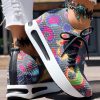 6a19349c-44b8-4af3-8321-b8b318159d31.jpg Women's Random Print Side Lace-Up Elastic Sport Shoes, Comfortable Slip-On Sneakers For Women, Casual Daily Wear Footwear