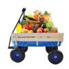 6b412745-69d9-40fb-8748-d934a757dd8c.jpg Outdoor Wagon All Terrain Pulling W Wood Railing Air Tires Children Kid Garden