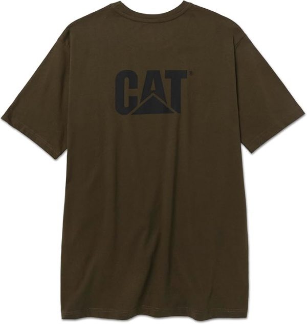 Caterpillar Camiseta de marca registrada para hombre (tallas regulares y grandes y altas)