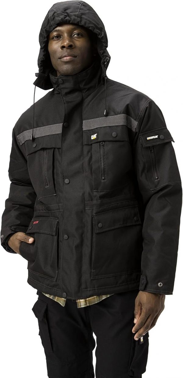 CAT Parka pesada aislada para hombre (tallas regulares y grandes y altas)