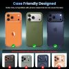 Uyiton Compatible with iPhone 17 Pro Max Camera Lens Protector - [Not Easy to Break][Strong Adsorption][Case-Friendly] Metal Tempered Glass Rear Camera Screen Cover - Cosmic Orange