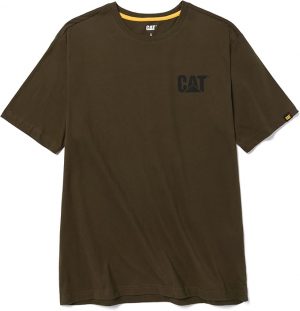 Caterpillar Camiseta de marca registrada para hombre (tallas regulares y grandes y altas)