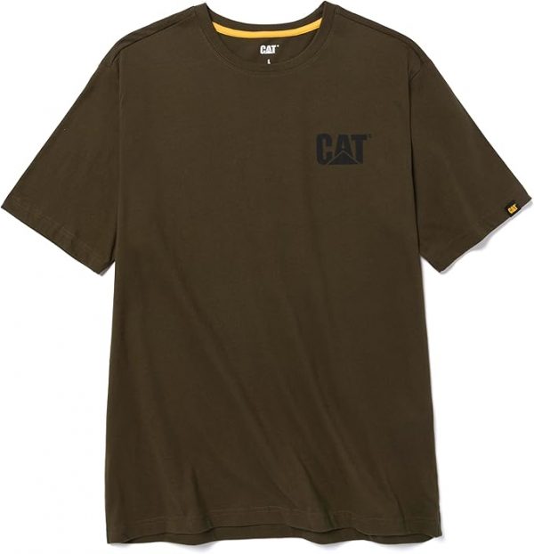 Caterpillar Camiseta de marca registrada para hombre (tallas regulares y grandes y altas)