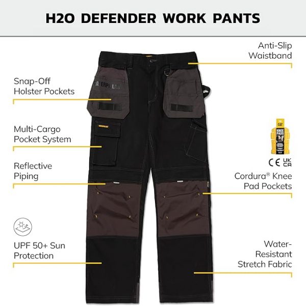 Caterpillar - Pantalón H2O Defender para hombre (tallas regular y extras)