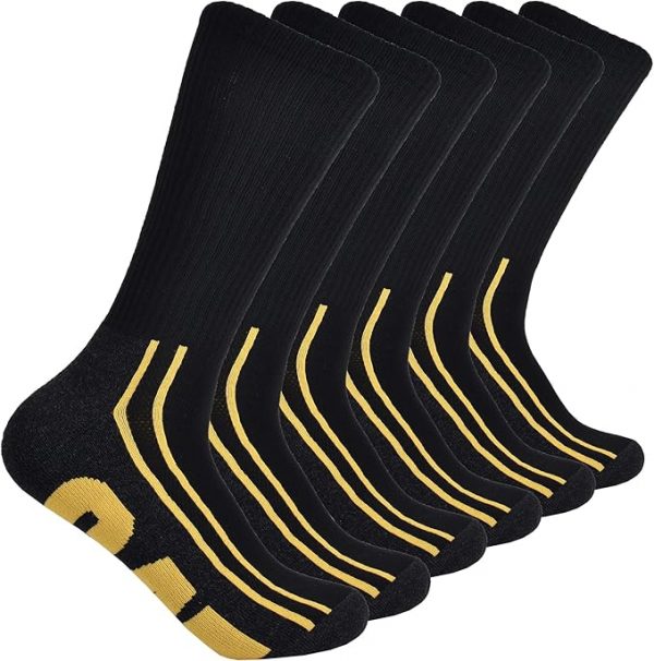 Caterpillar Paquete de 6 calcetines de media amortiguación para hombre