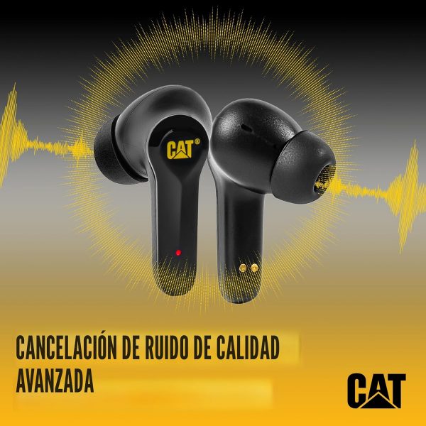 CAT Auriculares Bluetooth con cancelación de ruido – Auriculares inalámbricos resistentes para trabajo, auriculares de trabajo Bluetooth, a prueba de polvo, a prueba de golpes, resistentes al agua,