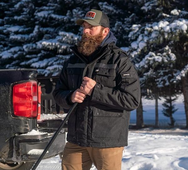 CAT Parka pesada aislada para hombre (tallas regulares y grandes y altas)