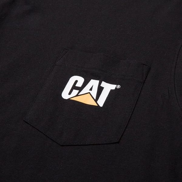 Caterpillar Camiseta sin mangas con bolsillo para hombre