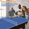 7ft  Mid-Size Ping Pong Conversion Top Foldable  Portable Table Tennis Table Top For Indoor Games