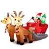 7.2 Feet Christmas Decoration Christmas Inflatable Santa Rides Sled,Amazon And Temu Banned Sales, No Shipping On Weekends.