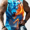 Full Printed Vest Made Of Polyester Material