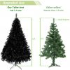 6ft 1600 Branches PVC Christmas Tree Black