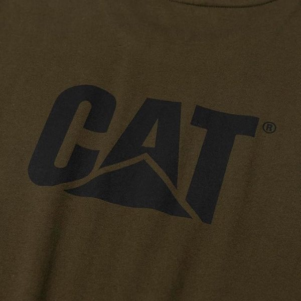 Caterpillar Camiseta de marca registrada para hombre (tallas regulares y grandes y altas)