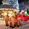 7.2 Feet Christmas Decoration Christmas Inflatable Santa Rides Sled,Amazon And Temu Banned Sales, No Shipping On Weekends.