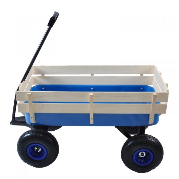 addb0f9a-1d5b-4654-a74b-cc1c9296745a.jpg Outdoor Wagon All Terrain Pulling W Wood Railing Air Tires Children Kid Garden