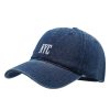 American Retro Denim Alphabet Peaked Cap