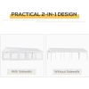 d1208d95-3217-4d38-a14a-100fe23bddcd.jpg 13' X 26' Heavy-Duty Outdoor Carport Party Event Tent, Patio Gazebo Canopy Pavilion With 4 Sidewalls & 8 Windows, White