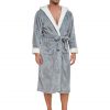 d1cd7ca9-8fba-4674-8155-ea1bd19df72c.jpg RONGTAI Ladies Long Fleece Bathrobe