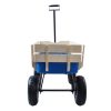 ddb0ca82-d3e2-4eef-af18-43bb84ed5cd9.jpg Outdoor Wagon All Terrain Pulling W Wood Railing Air Tires Children Kid Garden