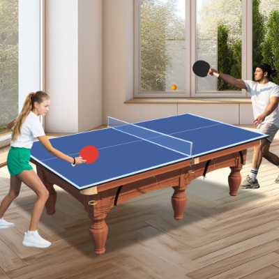 7ft  Mid-Size Ping Pong Conversion Top Foldable  Portable Table Tennis Table Top For Indoor Games