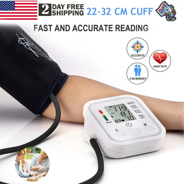df1ad6de-e85e-4acd-931b-eff4f7e65194.jpg Automatic Upper Arm Blood Pressure Monitor Pulse Meter BP Machine Voice Talking