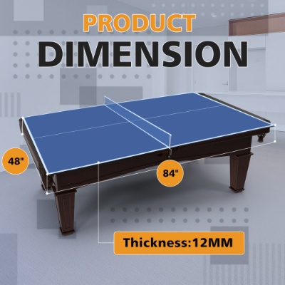7ft  Mid-Size Ping Pong Conversion Top Foldable  Portable Table Tennis Table Top For Indoor Games